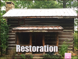 Historic Log Cabin Restoration  Johnson County, Georgia